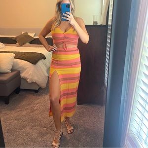 2 piece L Space crop top and midi skirt!!